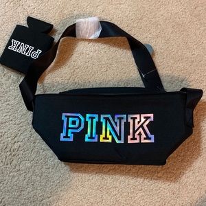 Pink Fanny pack & coozie